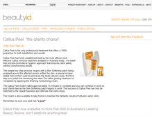 Tablet Screenshot of calluspeel.com.au